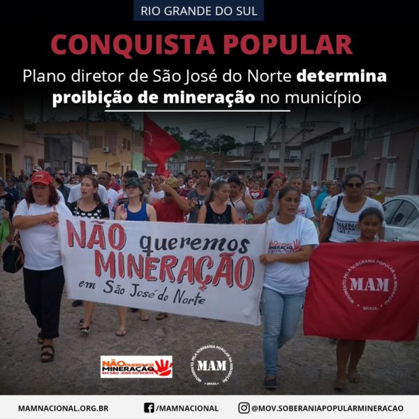 Plano Diretor de São José do Norte-RS proíbe mineração no município