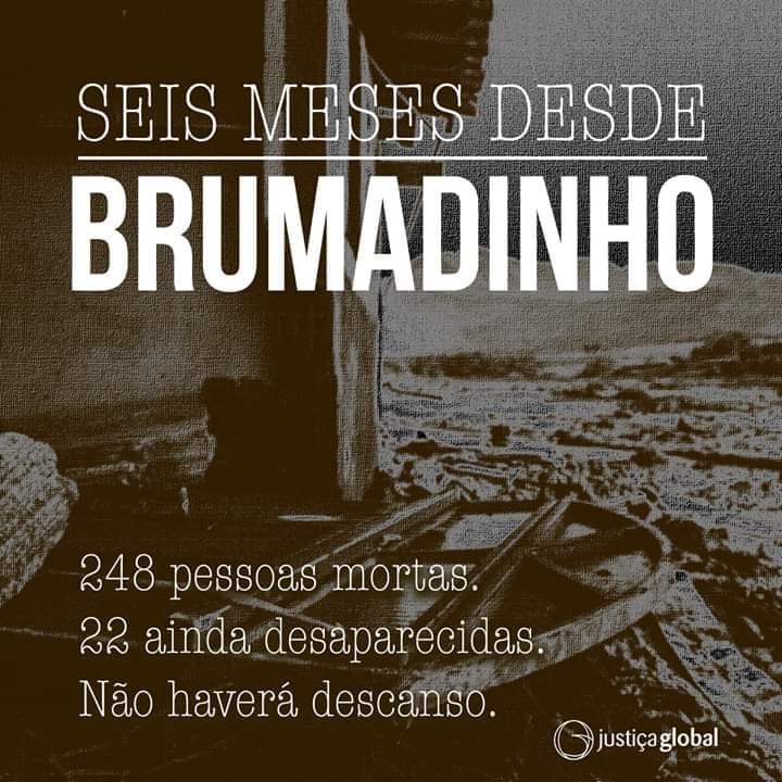 Seis meses desde Brumadinho