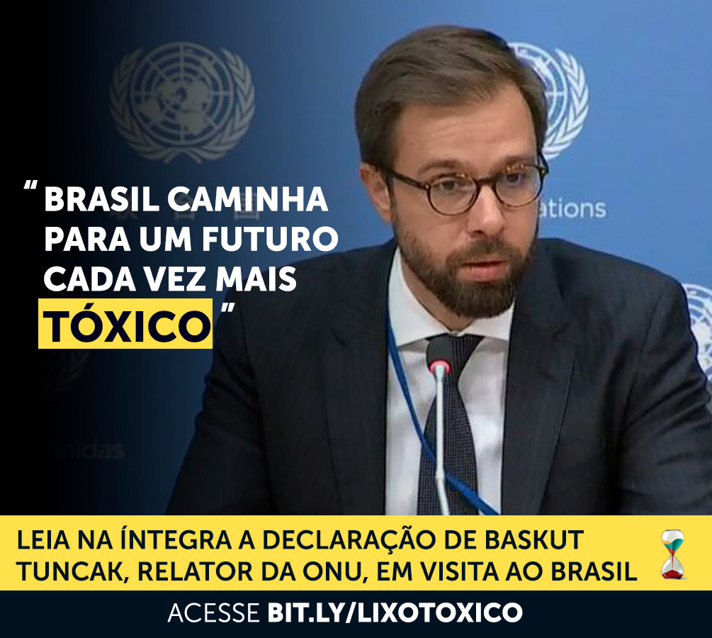 “Brasil caminha para um futuro cada vez mais tóxico”