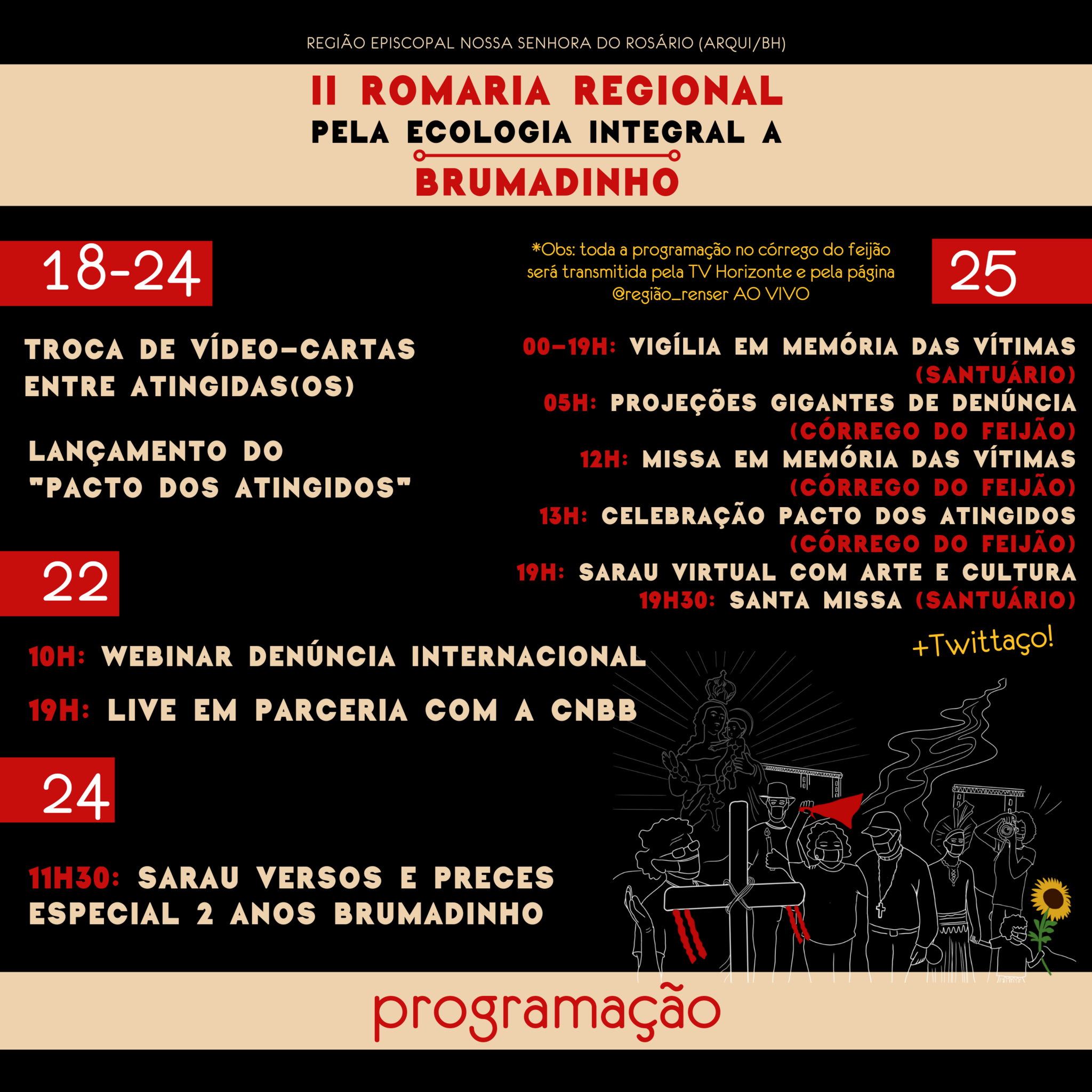 II Romaria Regional pela Ecologia Integral à Brumadinho