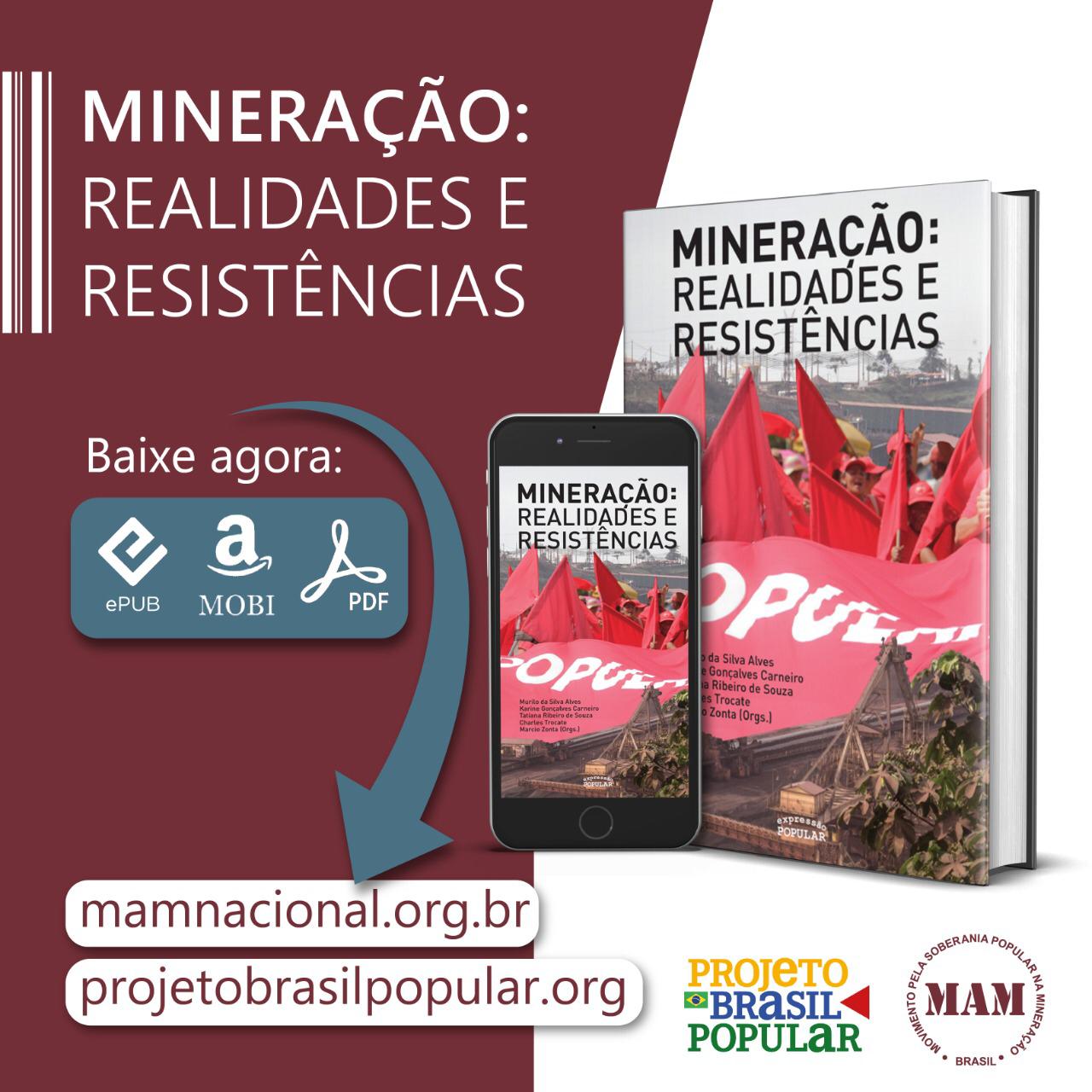 Livro traz propostas de enfrentamento, pesquisas e vivências dos movimentos sociais sobre o problema mineral no Brasil