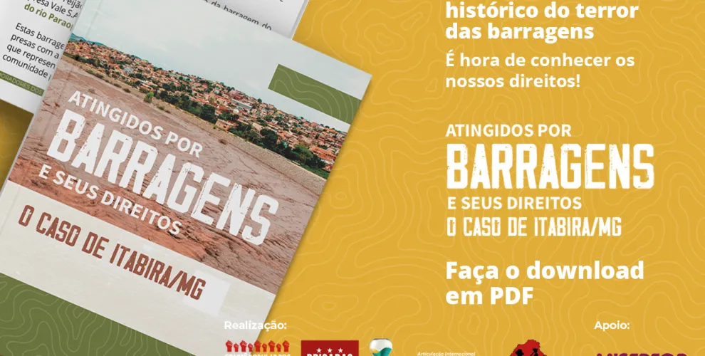 Entidades e movimentos lançam cartilha sobre direitos de atingidos e atingidas por barragens